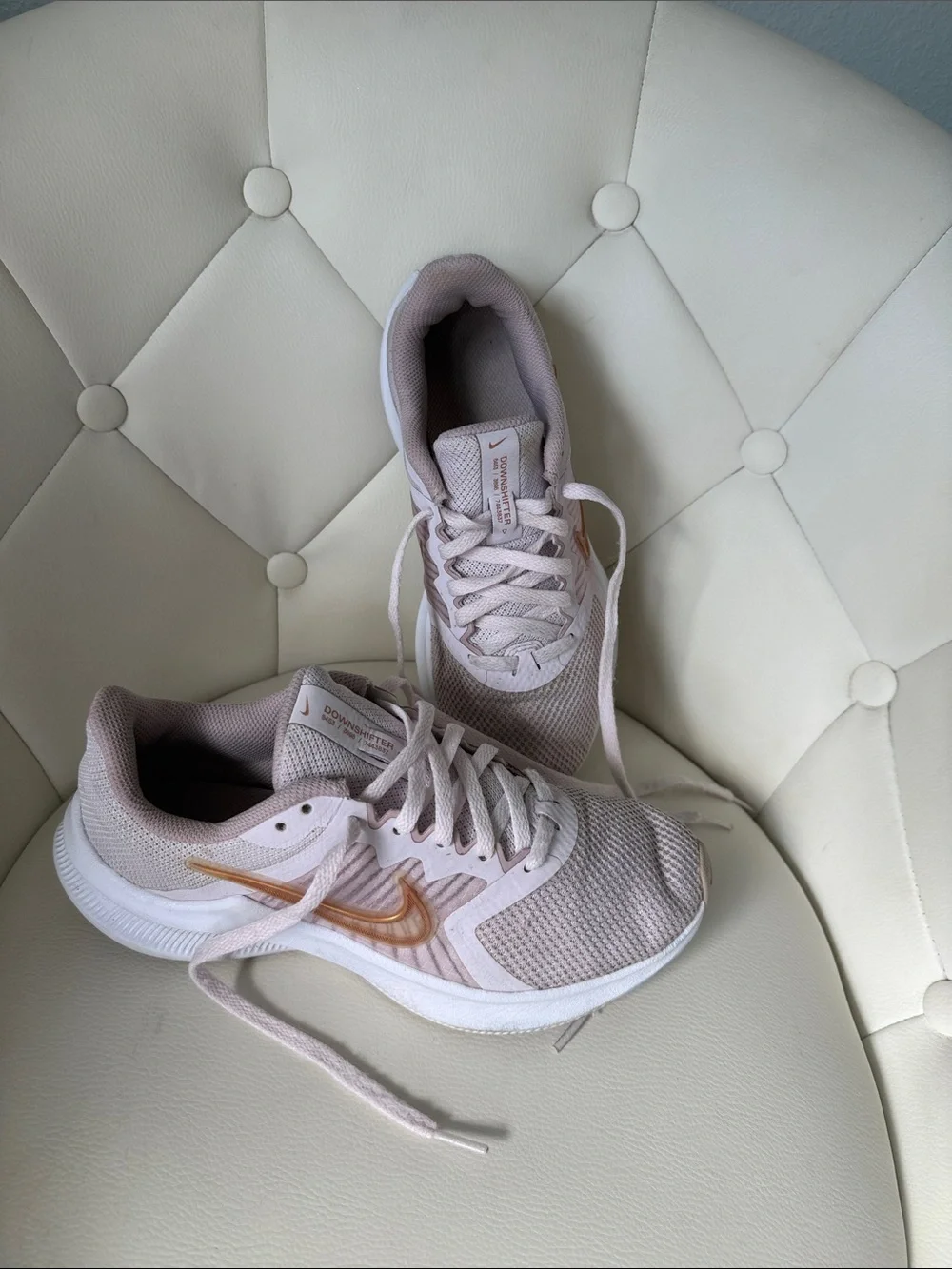 Nike Downshifter 11 Pink Blush Sneakers Mesh Lightweight for Road Running Sz 6.5 - Picture 2 of 14
